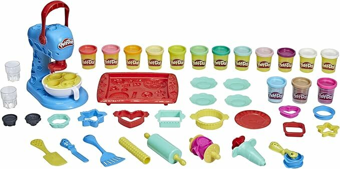 Play-Doh Kitchen Creations Ultimate Cookie Baking Playset with Toy Mixer, 25 Tools, and 15 Cans, Toddler Toys, Non-Toxic