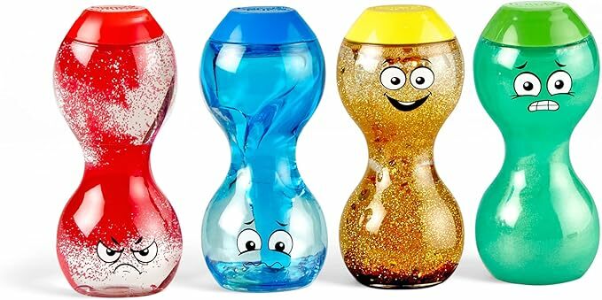 hand2mind Express Your Feelings Sensory Bottles- Primary Emotions