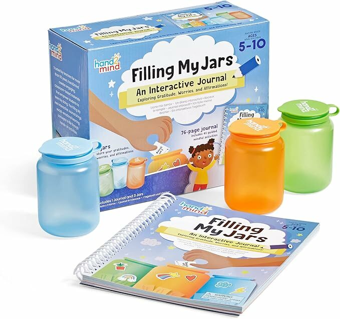 hand2mind Filling My Jars Interactive Journal, Kids Gratitude Journal