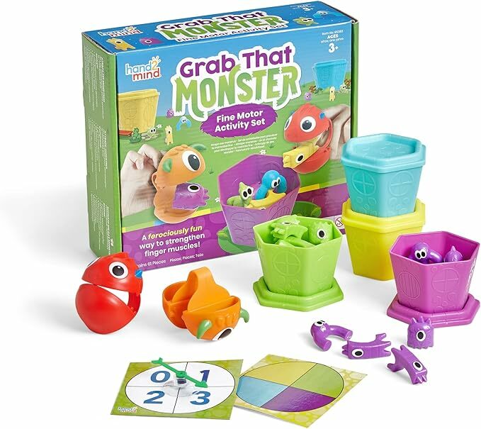 hand2mind Grab That Monster Fine Motor Activity Set