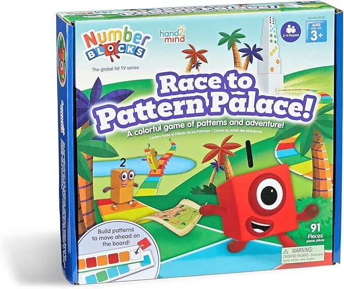 hand2mind Numberblocks Race to Pattern Palace! Board Game