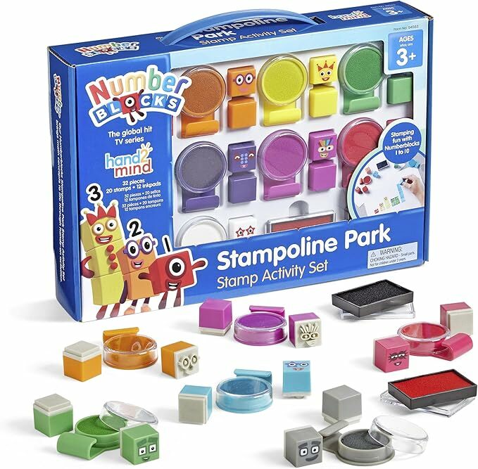 hand2mind Numberblocks Stampoline Park Stamp Activity Set