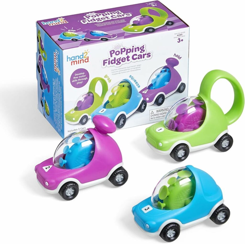 hand2mind Popping Fidget Cars