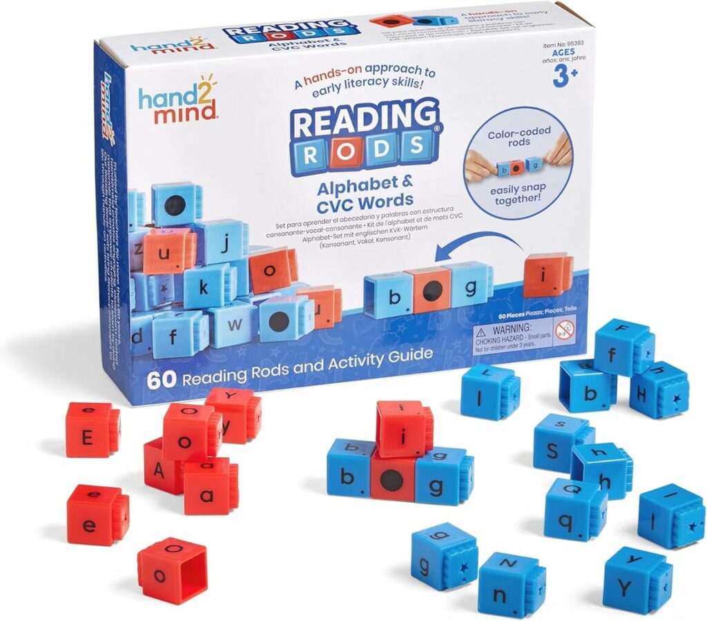 hand2mind Reading Rods Alphabet &amp; CVC Word