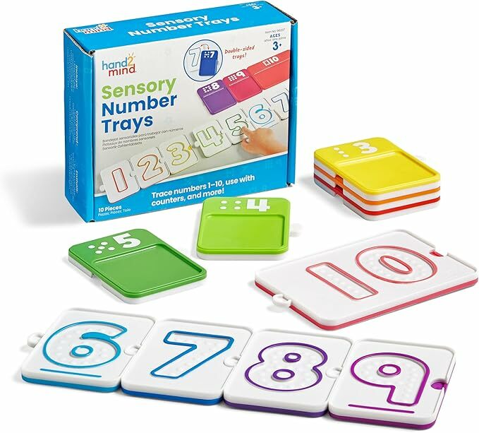 hand2mind Sensory Number Trays